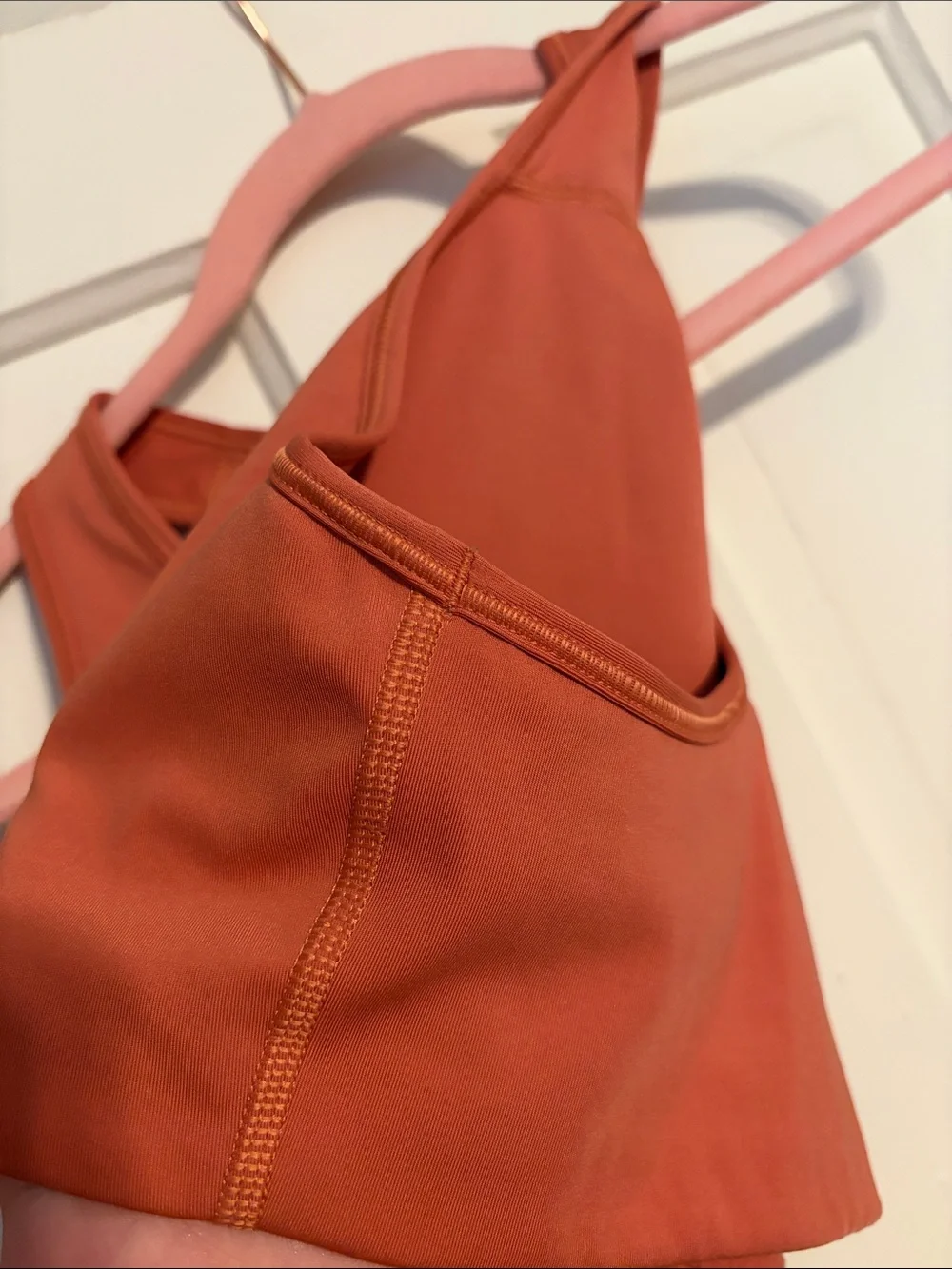 Nike Coral-Orange Racerback Sports Bra
